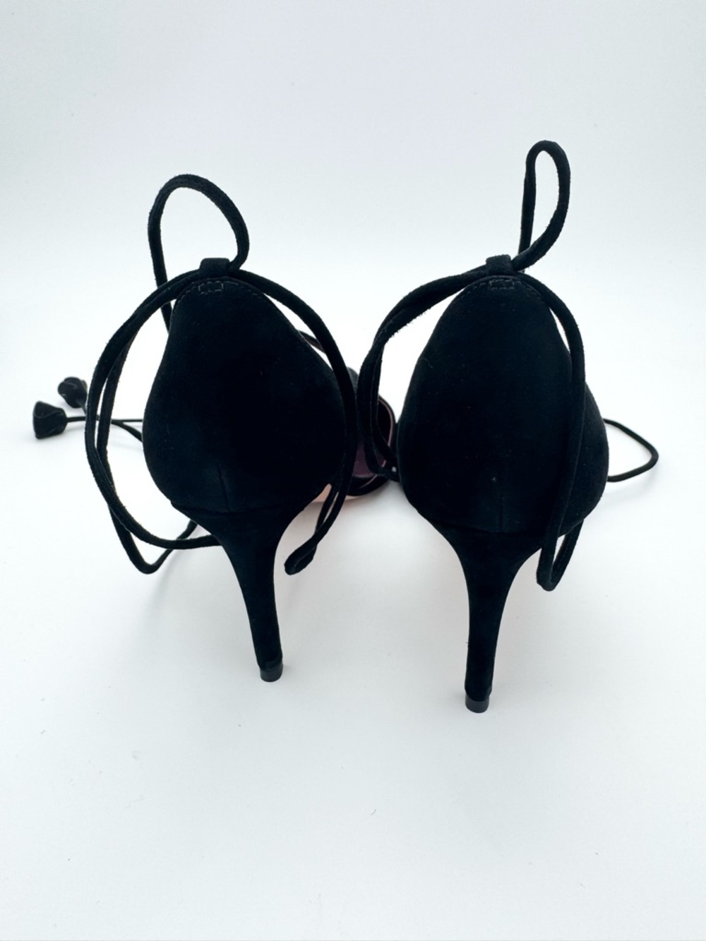 Coach Shae Lux Black Suede Heels - Picture 6 of 16